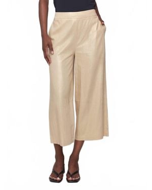 Charlie b Foil Linen Pants - Natural