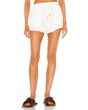 ATM Twill Pull-On Shorts - White