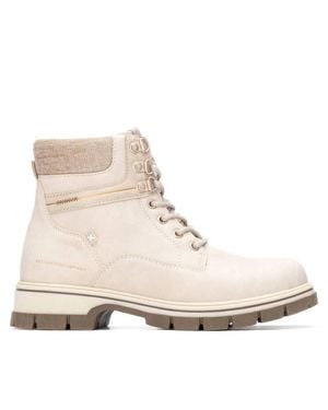 Xti Round Toe 144631 Booties - Natural