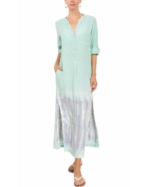 EVERYDAY RITUAL Tracey Caftan Dress - Blue
