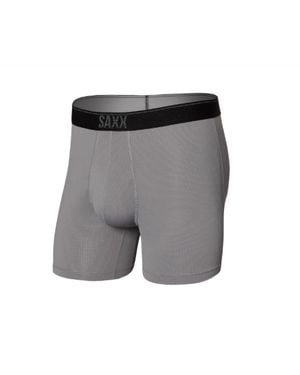 Saxx Underwear Co. Quest Boxer Brief - Gray