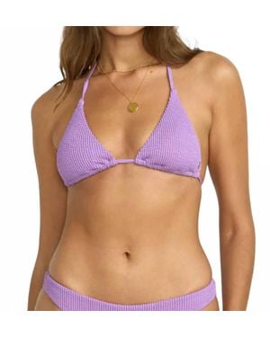 Billabong Summer High Triangle Bikini Top - Purple