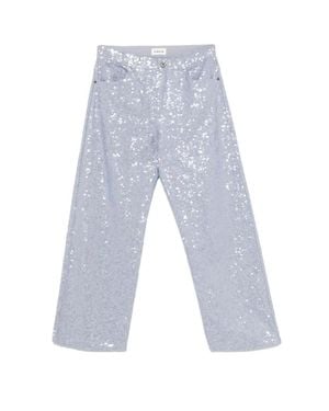 P.A.R.O.S.H. Wide-Leg Denim Jeans - Blue