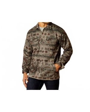 Ariat Caldwell Button Printed Shirt Jacket - Black