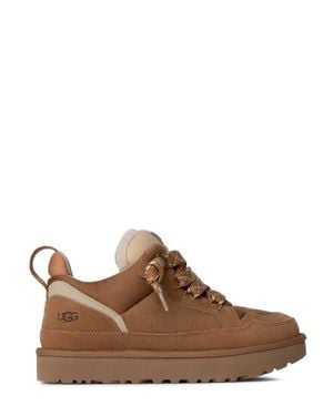 UGG Low-Top Sneakers With Suede-Like Finish And Textured Laces - Brown
