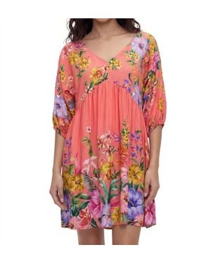 Johnny Was Kairi A-Line Dress - Pink