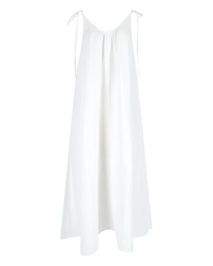 Anine Bing Midi Linen & Lyocell Dress - White