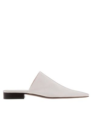 Ferragamo Ferragamo Selestina Stripe-Detail Mules - White