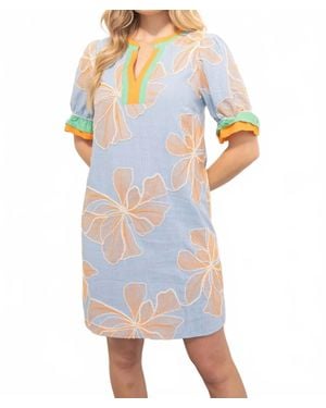 Voya The Astro's Stole My Heart Dress - Blue