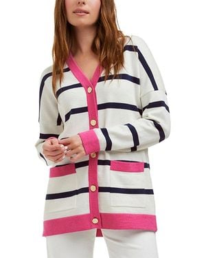 Draper James Cassadee Wool-Blend Cardigan - White