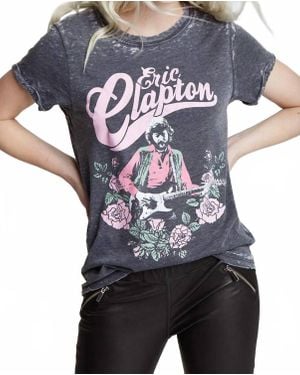Recycled Karma Eric Clapton 1977 World Tour Tee - Blue