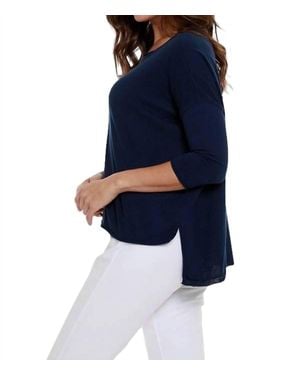 Angel Casual High Low Top - Blue