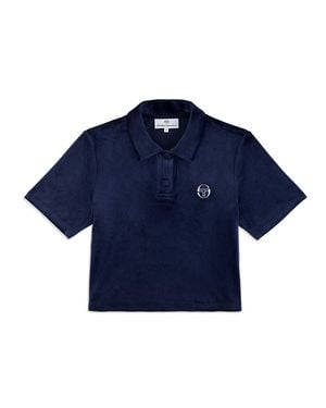 Sergio Tacchini Adele Velour Polo - Blue