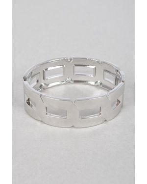 Fashnzfab Chain Metal Bracelet - Gray
