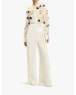 LEO LIN Cora Bow Blouse - White