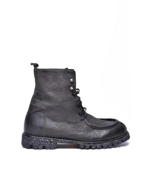 Ernesto Dolani Leather Rubber Leather Boot - Blue