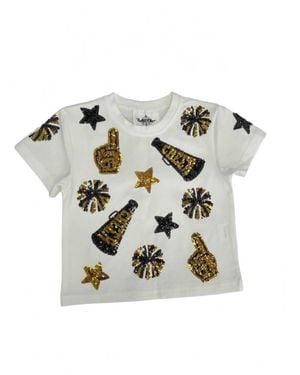 Belle Cher Girl's Cheer Shirt - White
