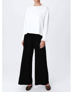 ATM Heavy Modal Wide Leg Pull-On Pant - White