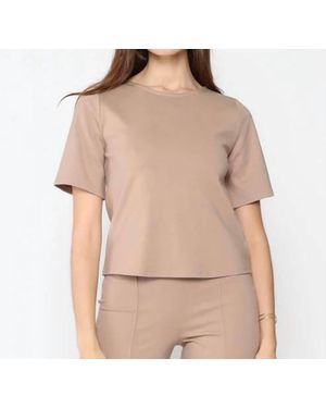 Ripley Rader Ponte Knit Top - Natural
