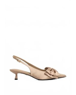 Shu Shop Nora Slingbacks Kitten Heel - Natural