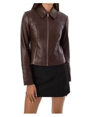 Lamarque Oceana Leather Jacket - Black