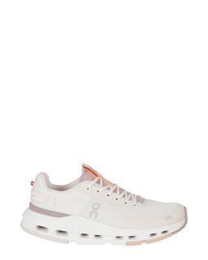 On Shoes Ivory Cloudnova Form 2 Mesh Rubber Sole Nylon Sneakers - White