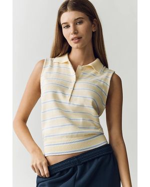 Varley Rue Polo Tank Top - White