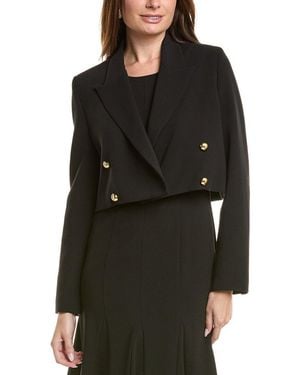 Black Halo Hugo Crop Blazer - Black