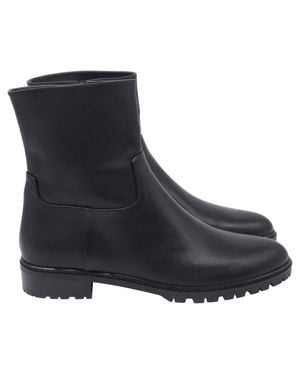 Stuart Weitzman City Zip Ankle Boots - Black