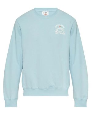 CASABLANCA The Beauty Of The World Sweatshirt - Blue