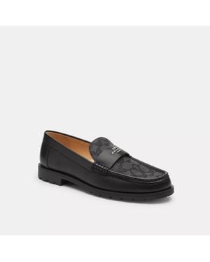 COACH MAVIS LEATHER LOAFER 黒 5C Coach Mavis Loafer Black Leather FG4581 Women's Size 6.5 | eBay