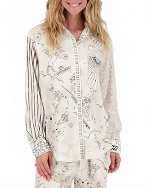 ME 369 Isabel Zodiac Shirt - White