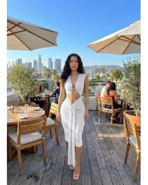 TRUEDAMES Body-Con Midi Dress - Blue