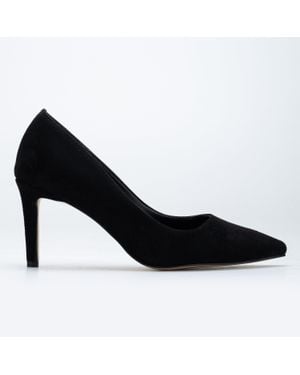 Forever & Always Shoes Perla Pointed Toe Stiletto Pumps - Black