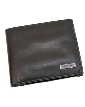 Calvin Klein Passcase Bi-Fold Coin Holder - Black