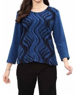 parsley & sage 3/4 Sleeves Top - Blue