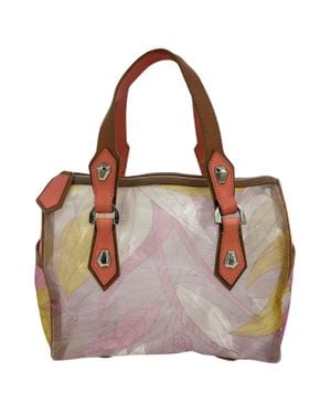 Emilio Pucci Mesh Print Speedy Top-Handle Bag - Brown