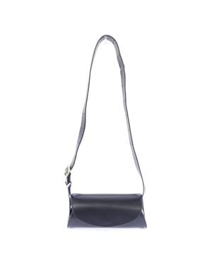 Jil Sander Cannolo Calf Bag - Blue