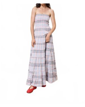 FRNCH Grand Ave Smock Maxi Dress - Purple