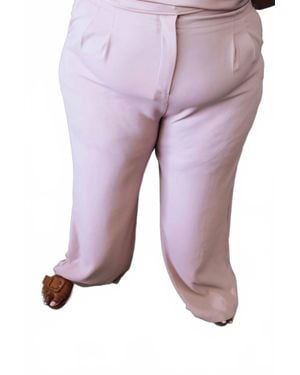 Skies Are Blue Sora High Rise Wide Leg Pants - Purple