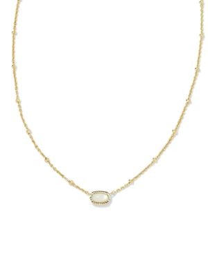 Kendra Scott Mini Elisa Satellite Short Necklace - Natural