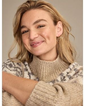Lucky Brand Knotted Hoop Earrings - Brown
