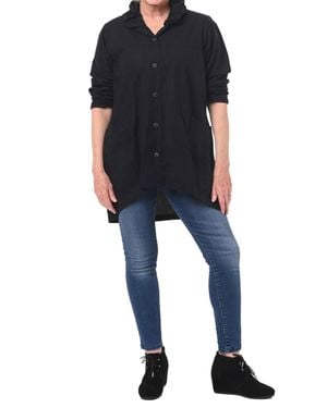 Tulip Clothing Dorian Button Down Blouse - Blue