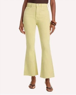 Veronica Beard Carson Ankle Flare Jeans - Yellow