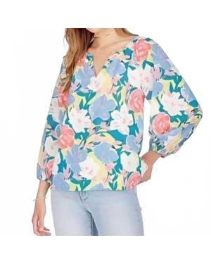 J joy Peasant Top - Blue