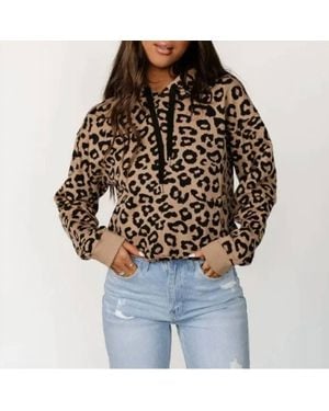 Ampersand Ave Elevated Cropped Sweatshirt - Brown