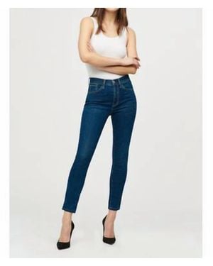 3x1 Kyla Kaia High Rise Skinny Crop Stretch Jeans - Blue