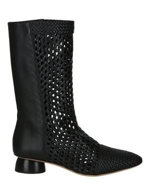 Ferragamo Tarsina Woven Boots - Black