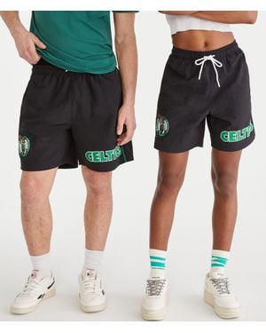 Aéropostale Boston Celtics Nylon Shorts 6.5" - Black
