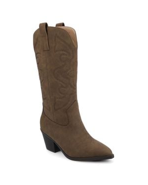 Journee Collection Journee Chantry Wide Calf Boots - Brown